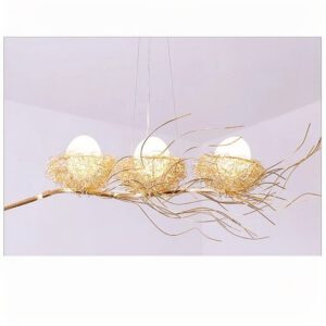 Lampadario Camera Da Letto A Forma Di Nido D’uccello Con Le Sue Uova