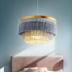 Lampadario Camera Da Letto Boho Rotondo Con Frange