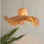 Lampadario Camera Da Letto Cappello Di Paglia Fatto A Mano In Rafia