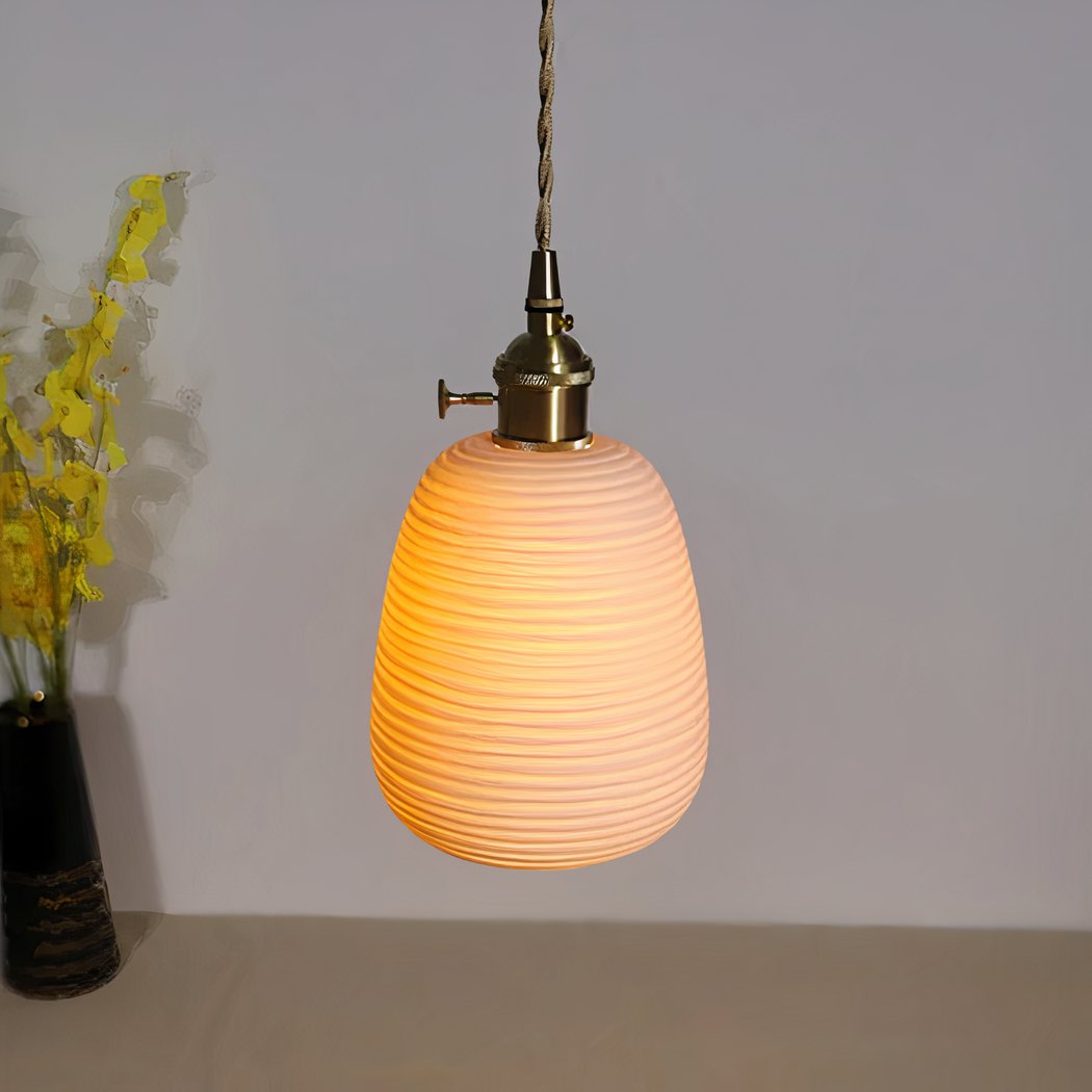 Lampadario Camera Da Letto Ceramica Tradizionale Fatto A Mano – Vista 09