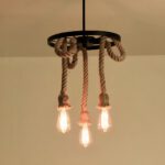 Lampadario Camera Da Letto Corda LED Dal Design Vintage