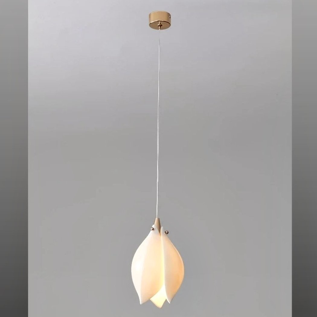 Lampadario Camera Da Letto Fiore Bianco In Ceramica A Forma Di Magnolia
