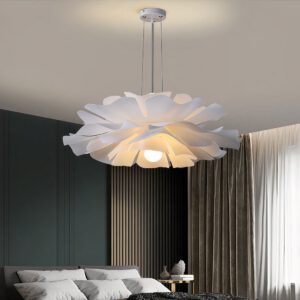 Lampadario Camera Da Letto Fiore Bianco Moderno In Acrilico