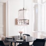 Lampadario Camera Da Letto In Lino Bianco E Design