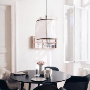 Lampadario Camera Da Letto In Lino Bianco E Design