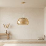 Lampadario Camera Da Letto In Vetro Colorato Ispirazione Nordica Minimalista