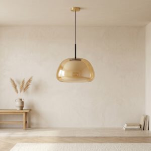 Lampadario Camera Da Letto In Vetro Colorato Ispirazione Nordica Minimalista