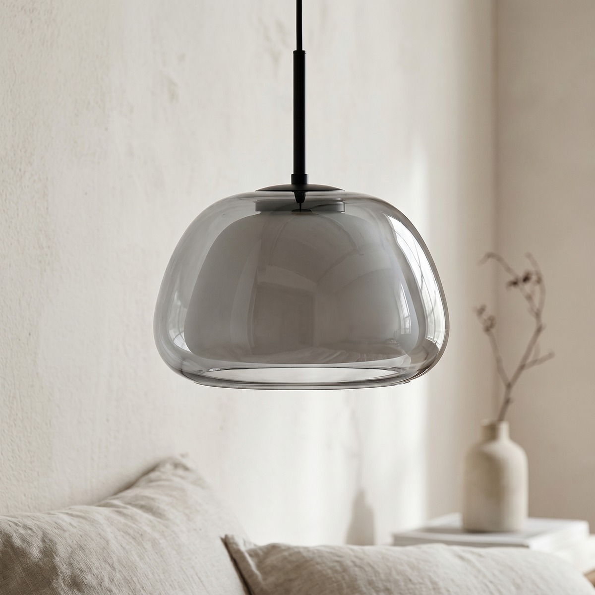 Lampadario Camera Da Letto In Vetro Colorato Ispirazione Nordica Minimalista – Vista 06