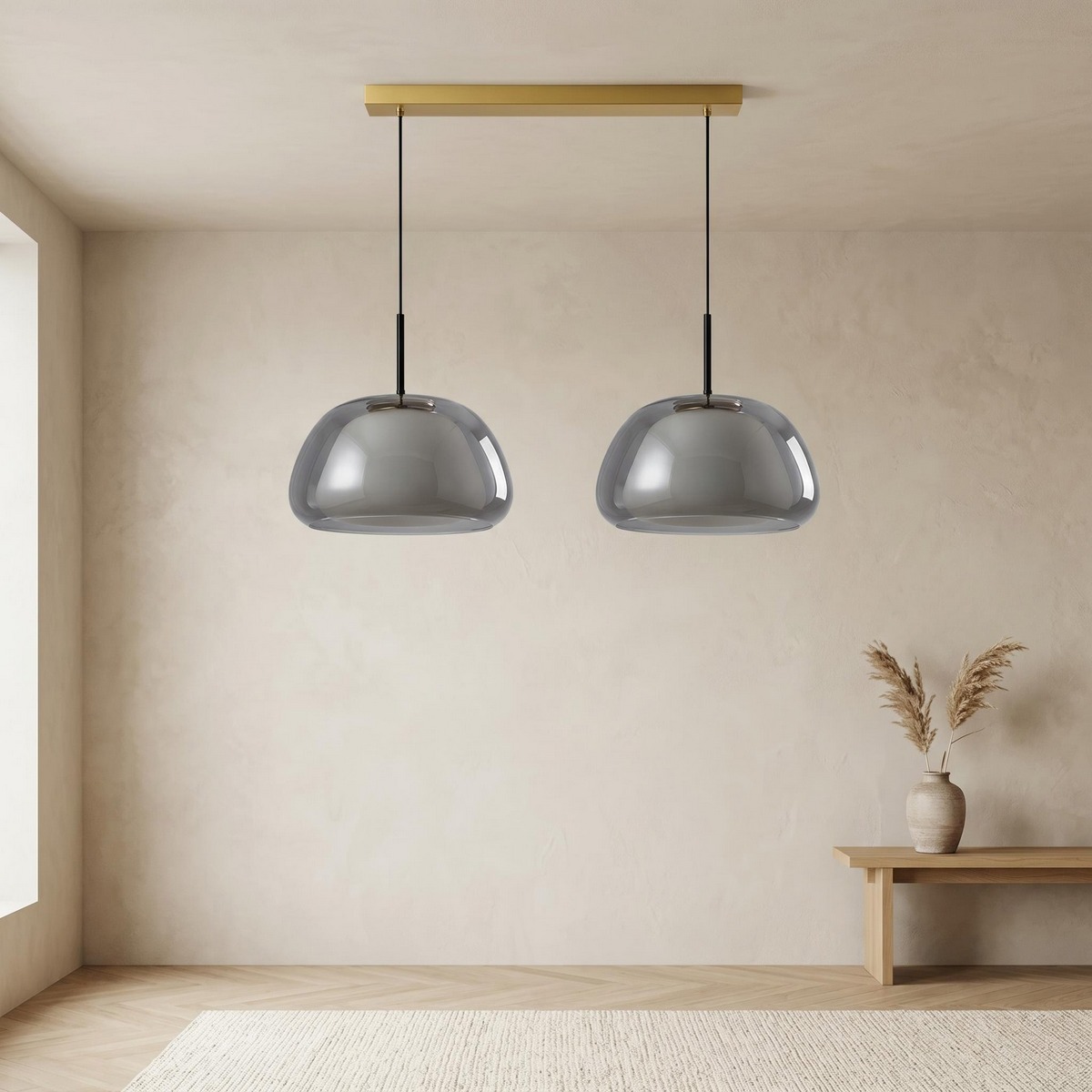 Lampadario Camera Da Letto In Vetro Colorato Ispirazione Nordica Minimalista – Vista 08