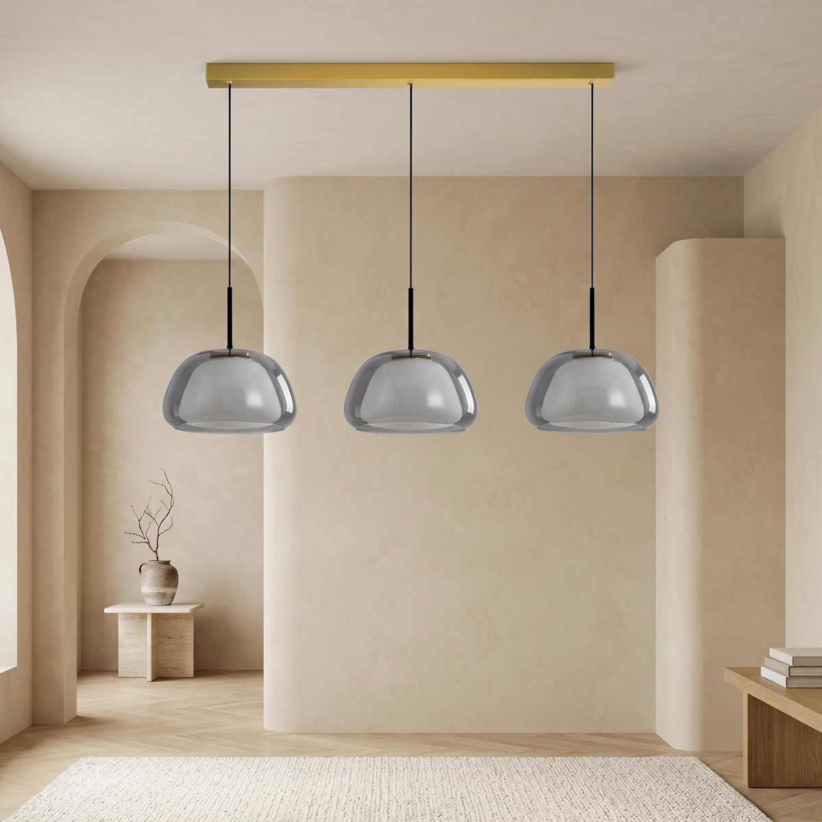 Lampadario Camera Da Letto In Vetro Colorato Ispirazione Nordica Minimalista – Vista 09
