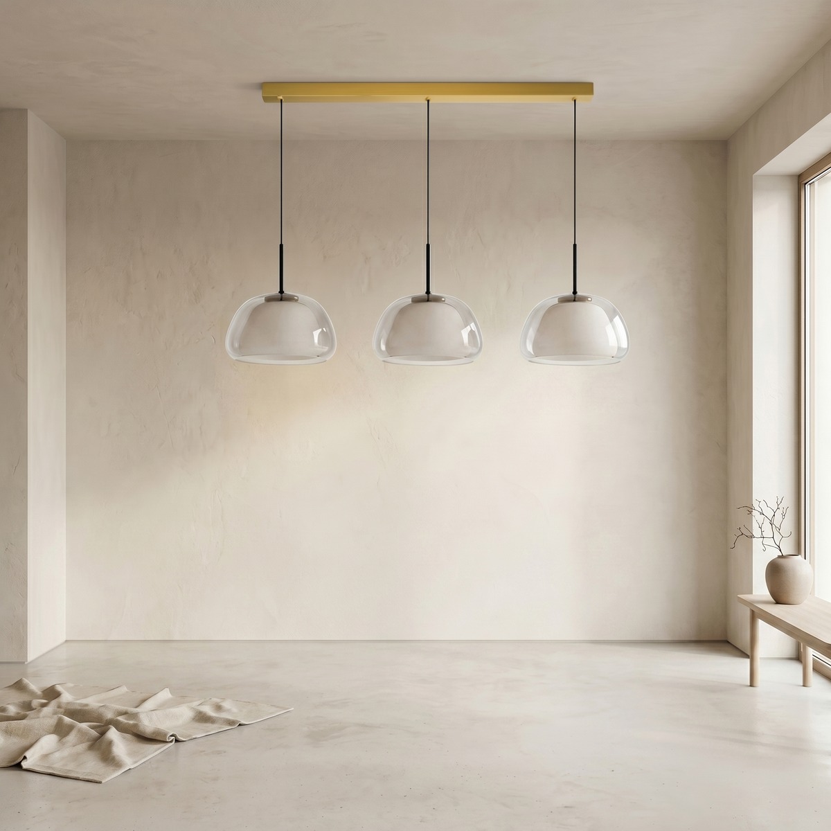 Lampadario Camera Da Letto In Vetro Colorato Ispirazione Nordica Minimalista – Vista 13