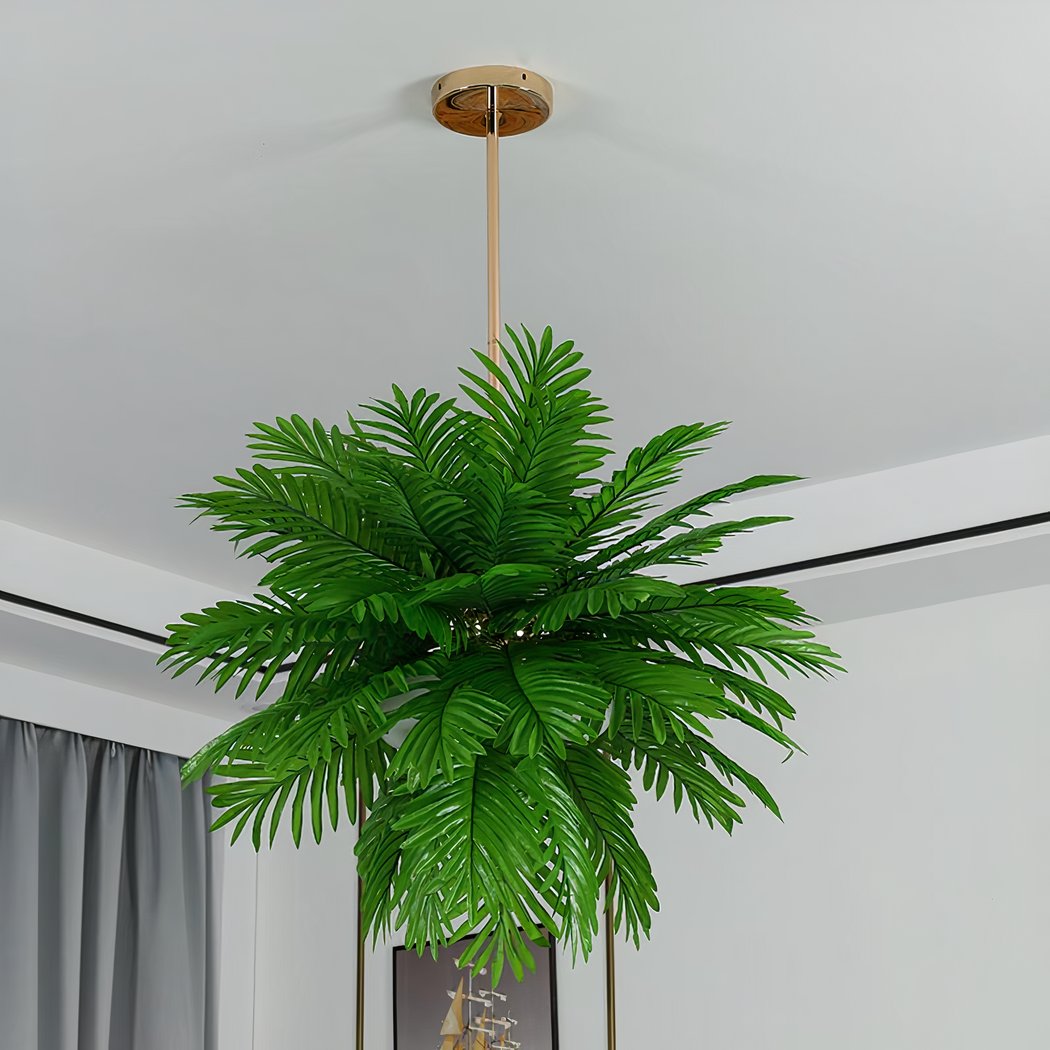 Lampadario Camera Da Letto Jungle In Forma Di Foglie Di Palma – Vista 04