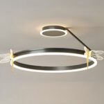 Lampadario Camera Da Letto LED Libellula Rotondo Da Soffitto Dal Design Moderno