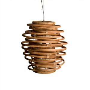 Lampadario Camera Da Letto Legno Vintage Con Spirali