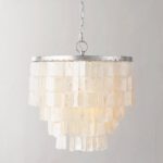Lampadario Camera Da Letto Madreperla In Argento Retrò Vintage