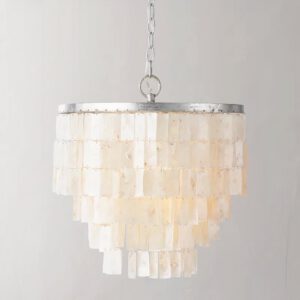 Lampadario Camera Da Letto Madreperla In Argento Retrò Vintage