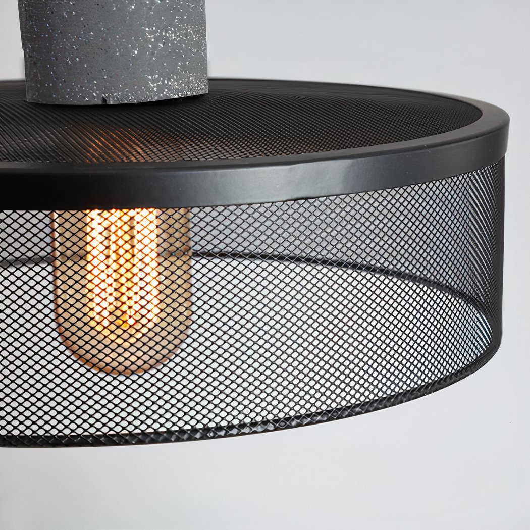 Lampadario Camera Da Letto Metallo Con Trama In Stile Moderno – Vista 02