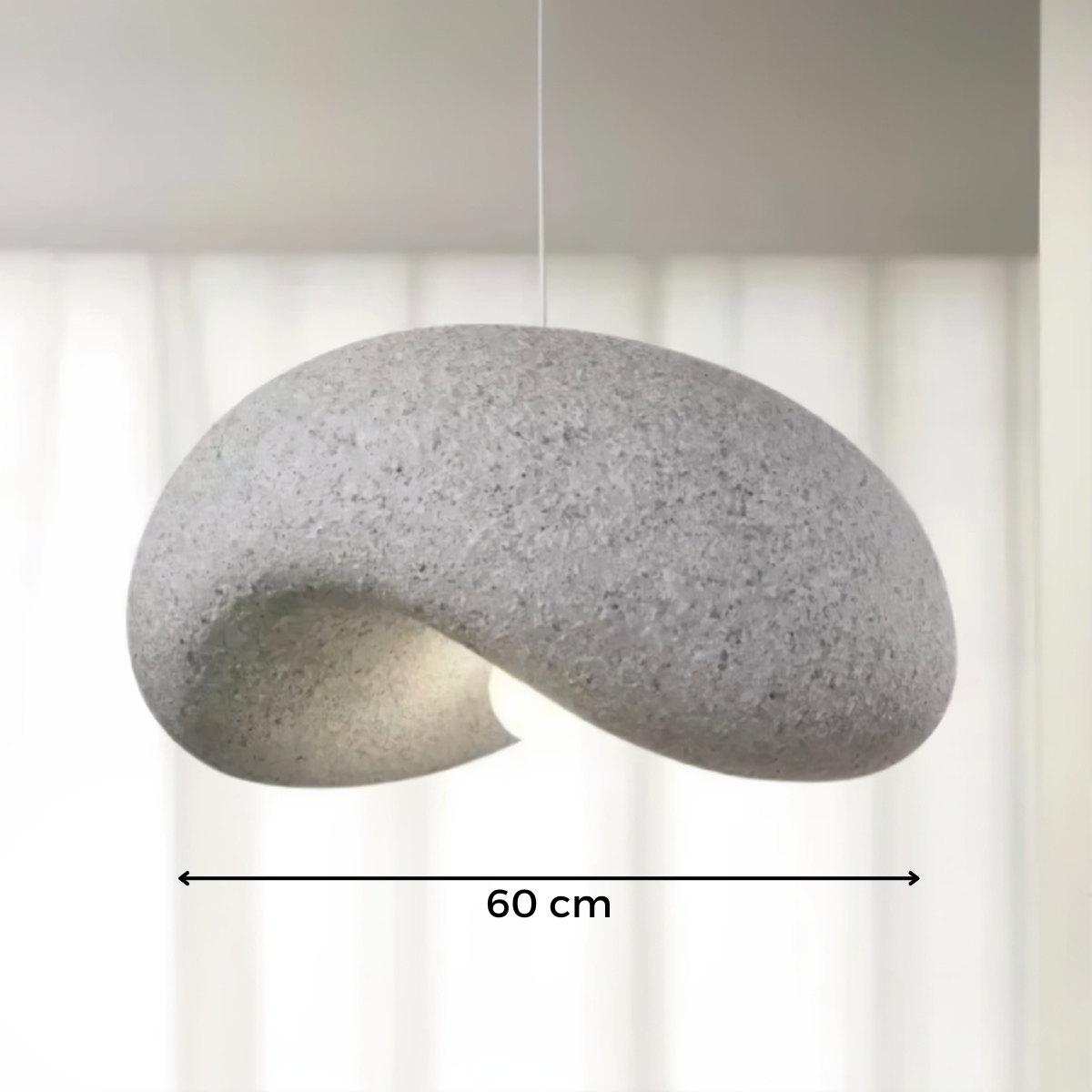 Lampadario Camera Da Letto Minimalista Japandi Wabi-Sabi – Vista 06
