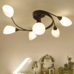 Lampadario Camera Da Letto Nera Dal Design Floreale