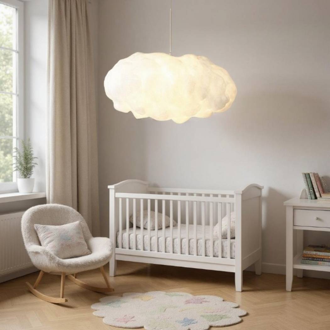 Lampadario Camera Da Letto Nuvola Bianca Per Cameretta – Vista 02