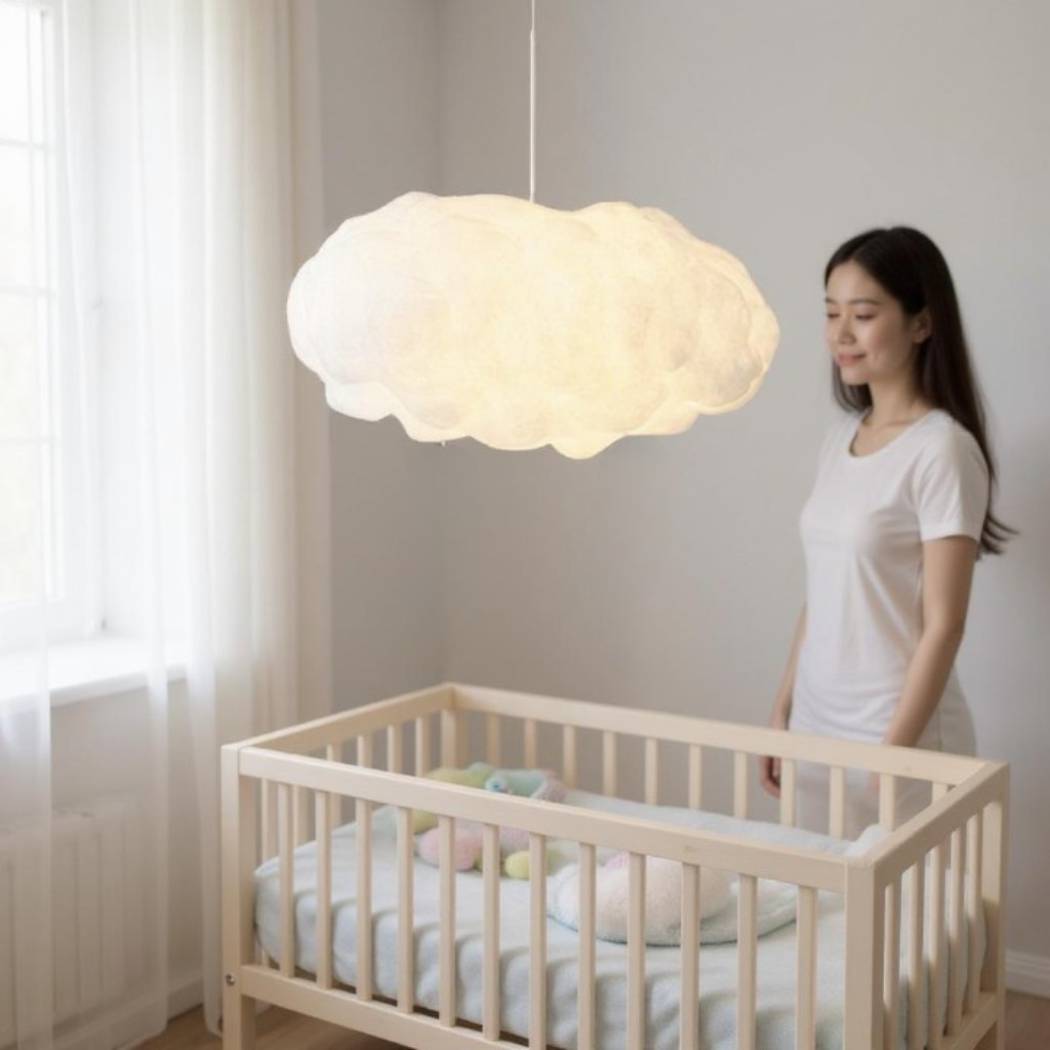 Lampadario Camera Da Letto Nuvola Bianca Per Cameretta – Vista 04