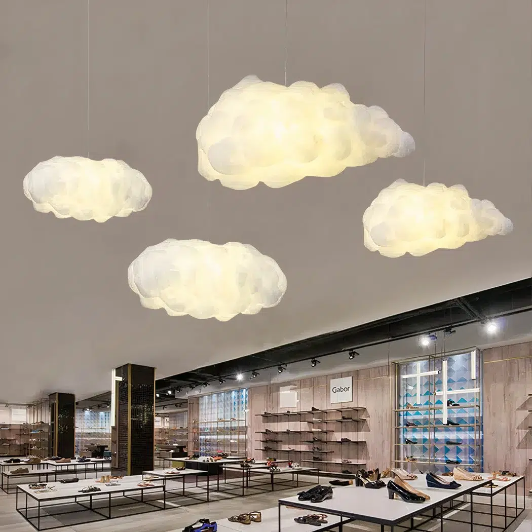 Lampadario Camera Da Letto Nuvola Bianca Per Cameretta – Vista 08