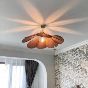 Lampadario Camera Da Letto Petalo In Tessuto Stile Boho