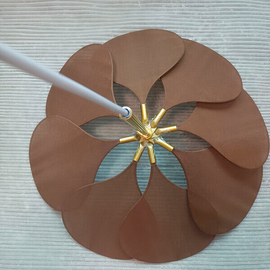 Lampadario Camera Da Letto Petalo In Tessuto Stile Boho – Vista 03