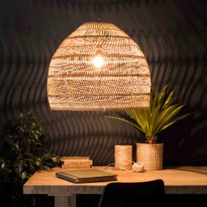 Lampadario Camera Da Letto Rattan Naturale In Stile Cinese Per Sala Da Pranzo