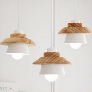 Lampadario Camera Da Letto Scandinavo Legno Dal Design Épuré