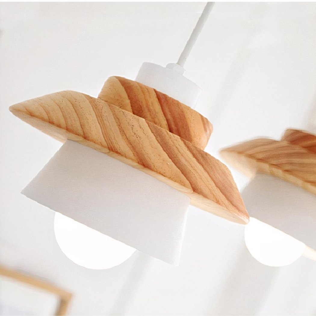 Lampadario Camera Da Letto Scandinavo Legno Dal Design Épuré – Vista 04