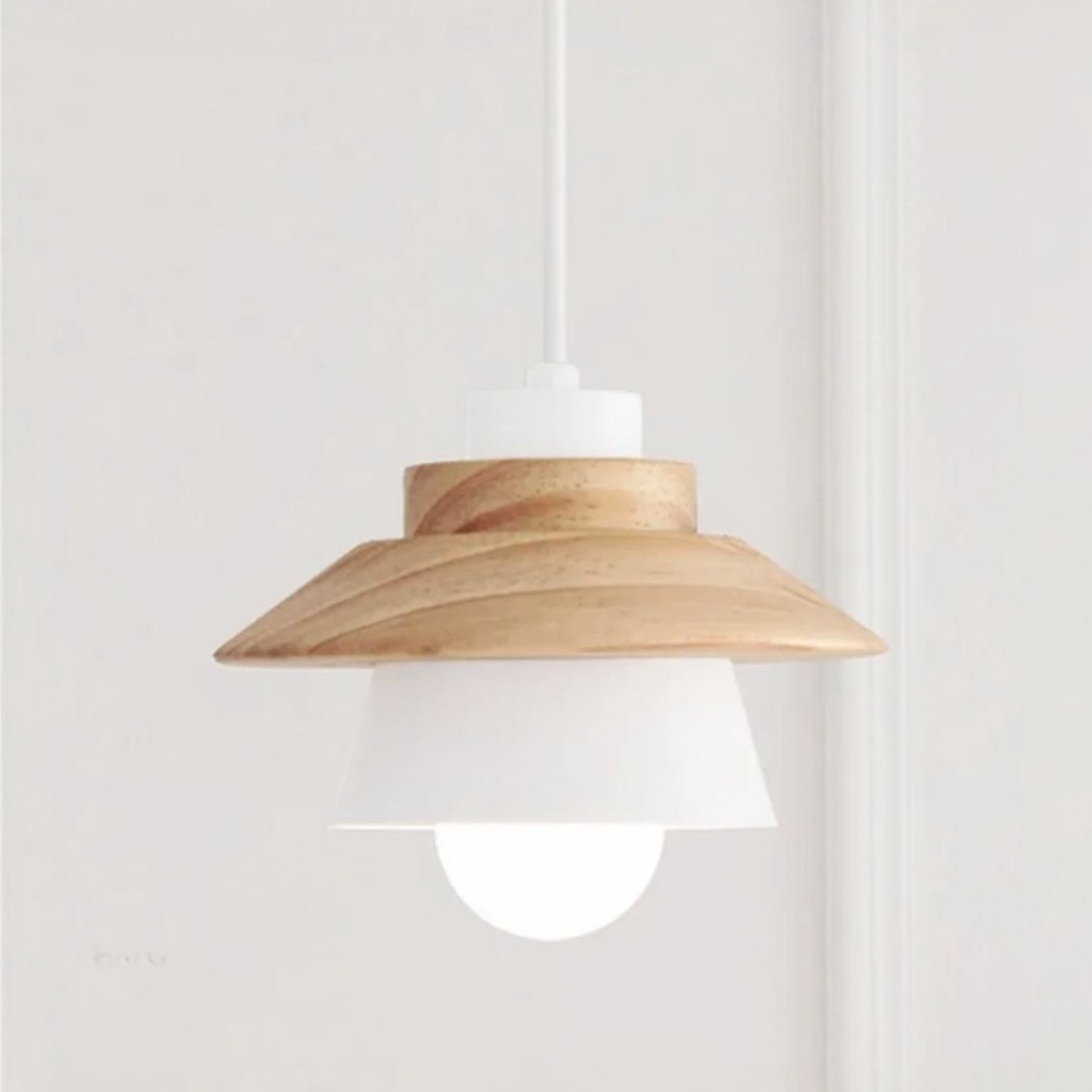 Lampadario Camera Da Letto Scandinavo Legno Dal Design Épuré – Vista 05