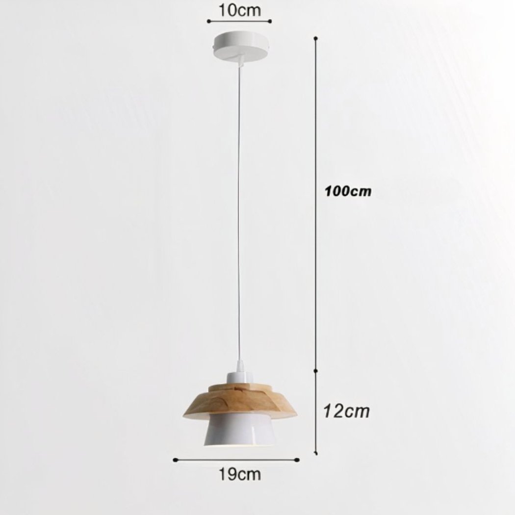 Lampadario Camera Da Letto Scandinavo Legno Dal Design Épuré – Vista 06