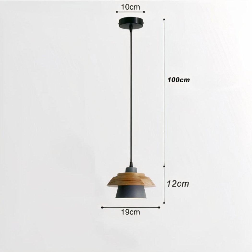 Lampadario Camera Da Letto Scandinavo Legno Dal Design Épuré – Vista 07