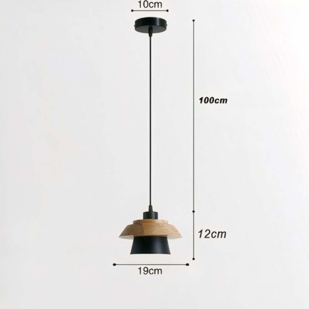 Lampadario Camera Da Letto Scandinavo Legno Dal Design Épuré – Vista 08