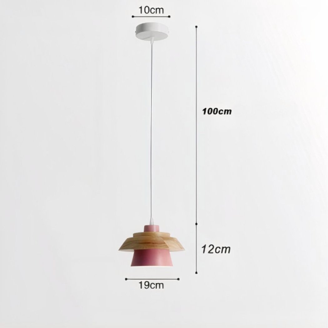 Lampadario Camera Da Letto Scandinavo Legno Dal Design Épuré – Vista 09