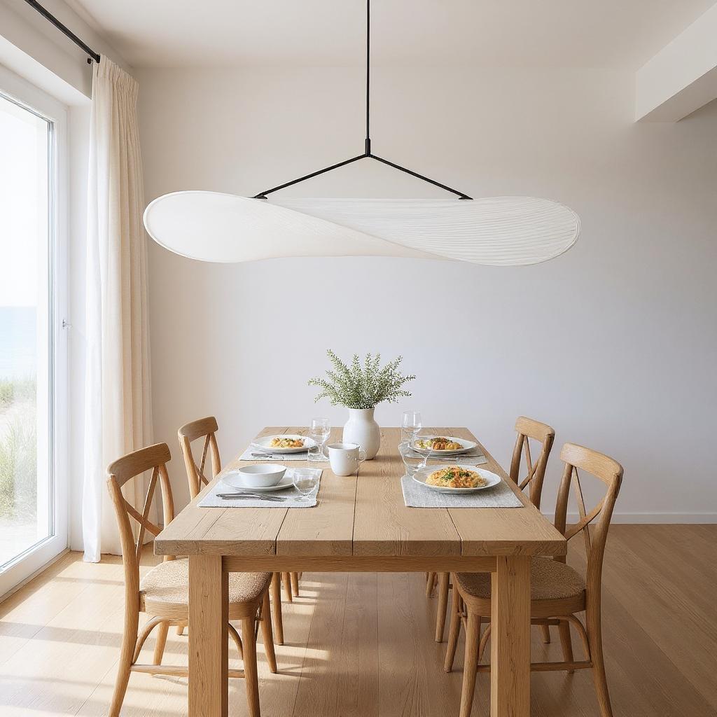 Lampadario Camera Da Letto Tessuto Moderno In Stile Giapponese – Vista 04