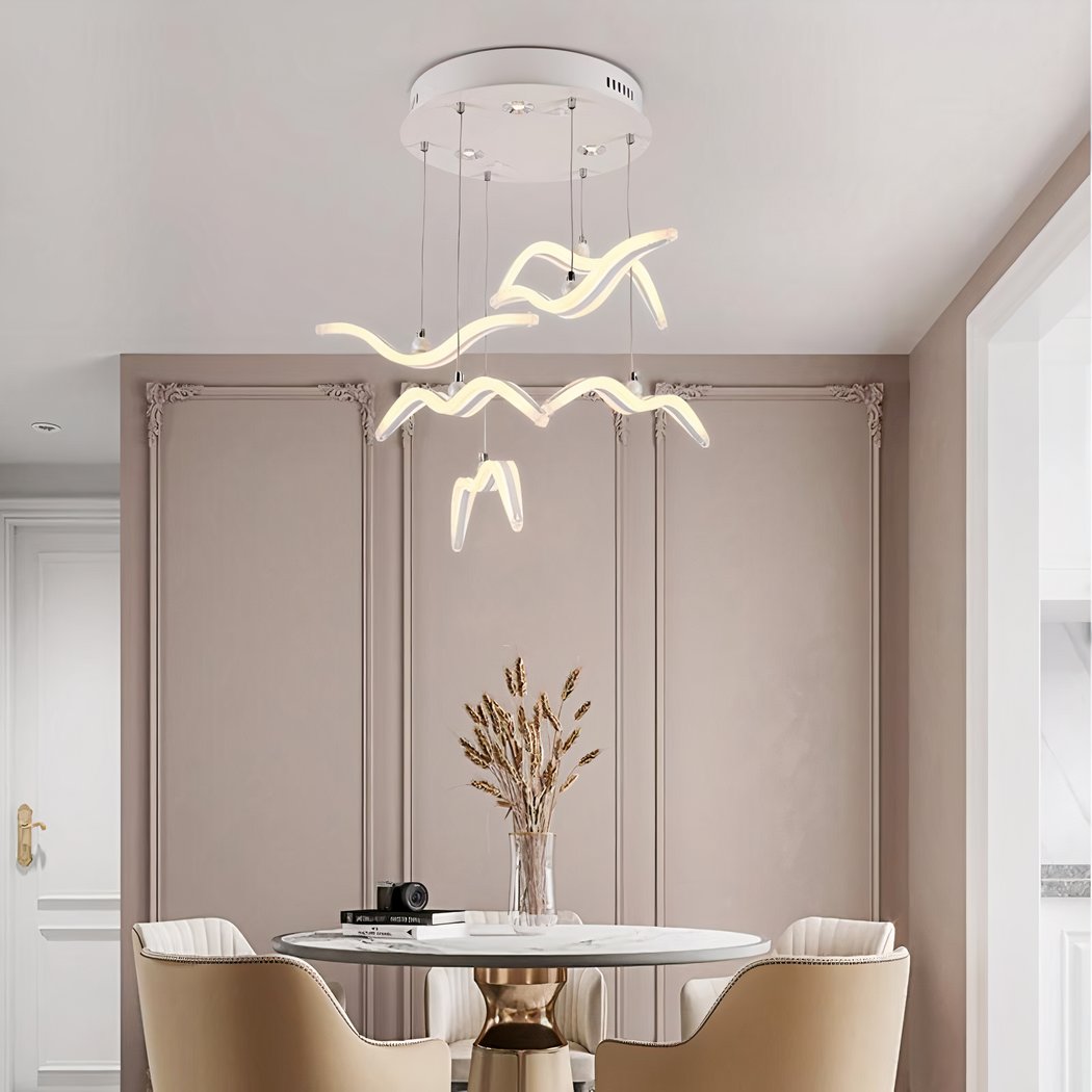 Lampadario Camera Da Letto Uccello LED Design Nordico – Vista 03